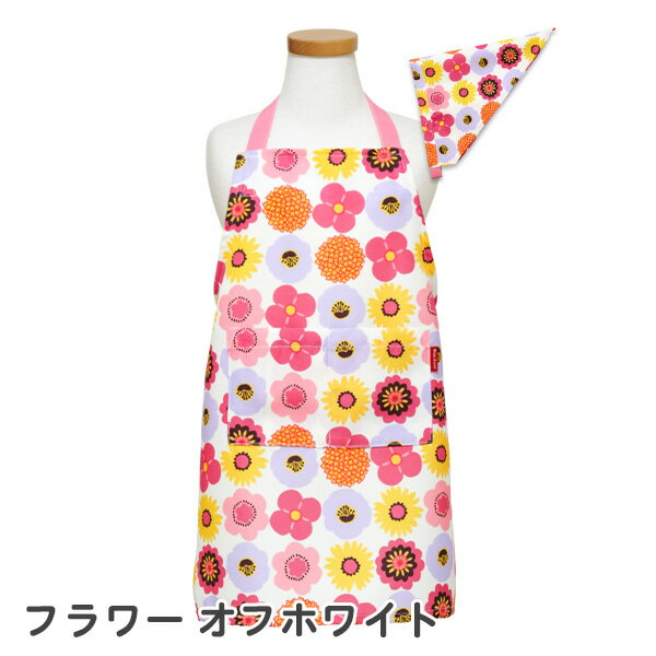 エプロンamp;三角巾セットキッズ子供用女の子KidsForetキッズフォーレ(B17804)リボン・イチゴ・フラワー100~120120~140cmかわいい小学生幼稚園保育園【メール便OK】【あす楽】
