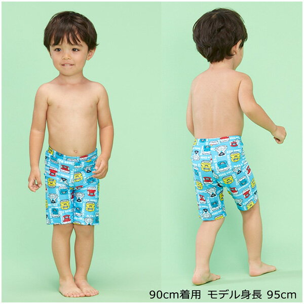 水着 キッズ 子供 男の子 JR新幹線 総柄(B31898) スイムパンツ 90 100 110 120cm ...