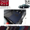 メルセデス ベンツ SLK R170 フロアマット (チェック) ゴム 防水 日本製 空気触媒加工