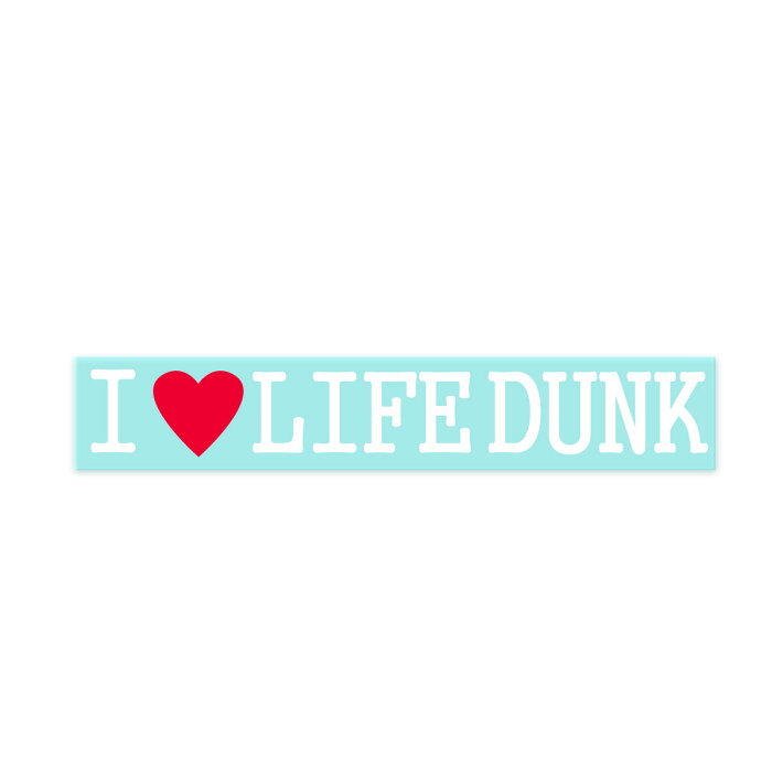 【Fproducts】アイラブステッカー/LIFE DUNK/アイラブ ライフダンク【ポイント消化】