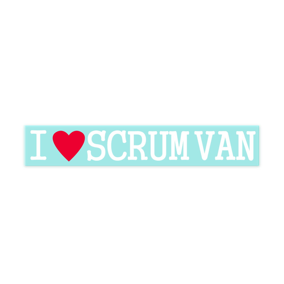 【Fproducts】アイラブステッカー/SCRUM VAN/アイラブ スクラムバン【ポイント消化】