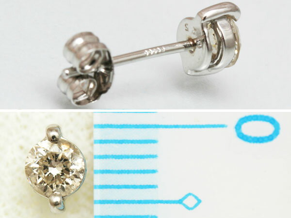 CuoreCuoreのプラチナダイヤモンドピアス｜アングル3