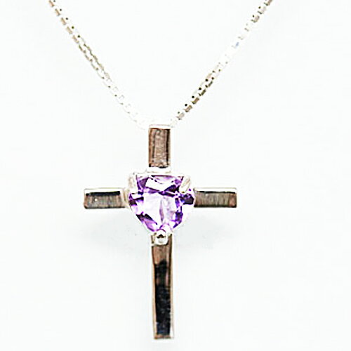 10金ホワイトゴールドアメジストペ...