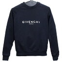 富士屋◆ジバンシィ/ジバンシー GIVENCHY ロゴプリント スウェット ブラック/黒 メンズ【中古】