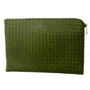 富士屋◆ ボッテガヴェネタ BOTTEGA VENETA イントレチャート クラッチバッグ【中古】