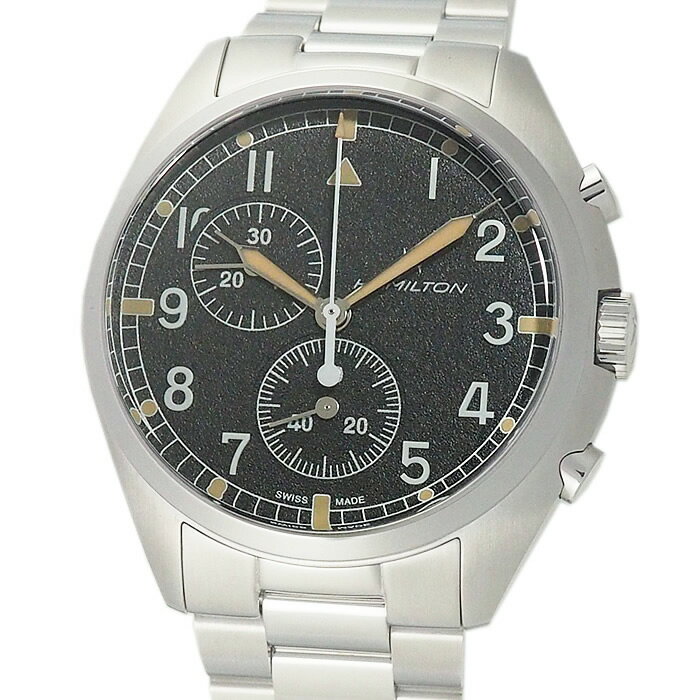 富士屋◆ ハミルトン HAMILTON カーキ アビエーション H765220 クロノグラフ メンズ クオーツ 腕時計【中古】