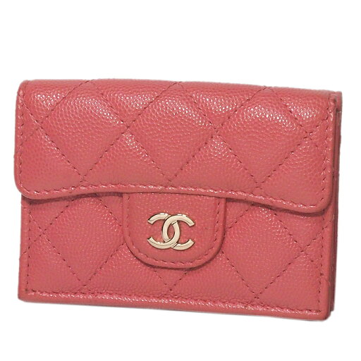富士屋◆ シャネル CHANEL マトラッセ クラシック スモール フラップ ウォレット A84401 キャビアスキン 三つ折り財布【中古】 富士屋◆ シャネル CHANEL マトラッセ クラシック スモール フラップ ウォレット A84401 キャビアスキン 三つ折り財布【中古】
