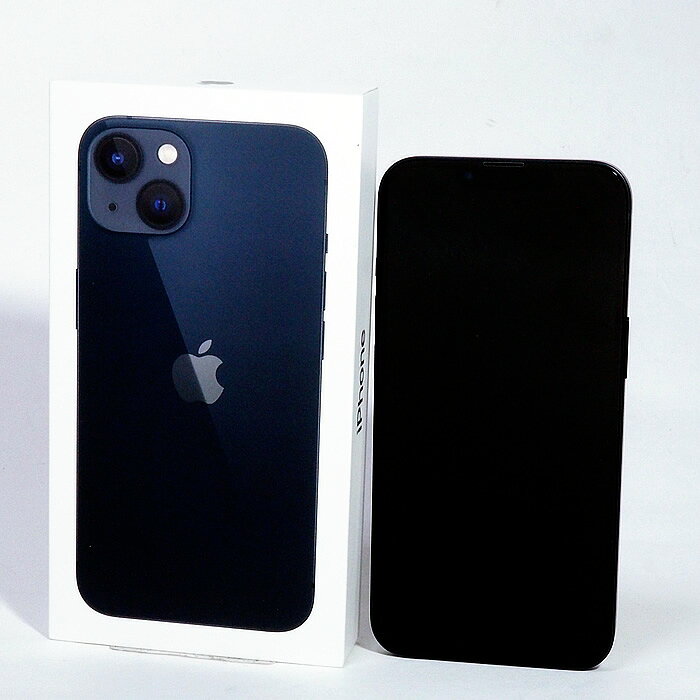富士屋◆ アップル Apple iPhone 13 128GB ミッドナイト MLNC3J-A A2631 初期化済み バッテリー残量100％【中古】