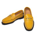 富士屋◆ ジミーチュウ JIMMY CHOO ビジネスシューズ 211MOCCA.BXZ スタースタッズ メンズ ローファー サイズ43 イエロー 未使用【中古】(4)