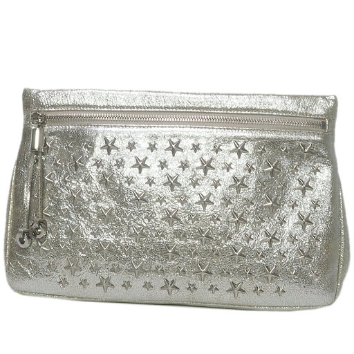 富士屋◆ ジミーチュウ JIMMY CHOO ゼナ スタースタッズ J000043099001 クラッチバッグ シルバー【中古】 富士屋◆ ジミーチュウ JIMMY CHOO ゼナ スタースタッズ J000043099001 クラッチバッグ シルバー【中古】
