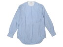 富士屋◆セリーヌ CELINE 水色 ストライプ柄 ブラウス サイズ38 フィービー期【中古】(4)