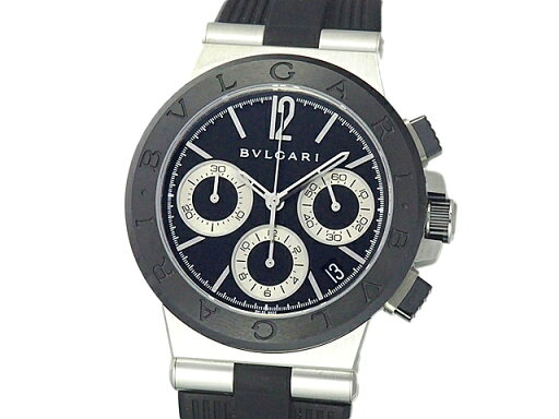 富士屋◆値下げ品◆ブルガリ BVLGARI ディアゴノ クロノグラフ DG37BSCVDCH メンズ 自動巻 腕時計【中古】 富士屋◆値下げ品◆ブルガリ BVLGARI ディアゴノ クロノグラフ DG37BSCVDCH メンズ 自動巻 腕時計【中古】