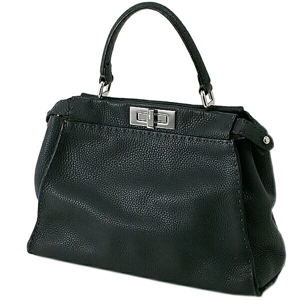 Rakuten - 富士屋◆ フェンディ FENDI ピーカブー セレリア ミディアム 8BN290 2WAYバッグ シルバーグレー ショルダーバッグ【中古】