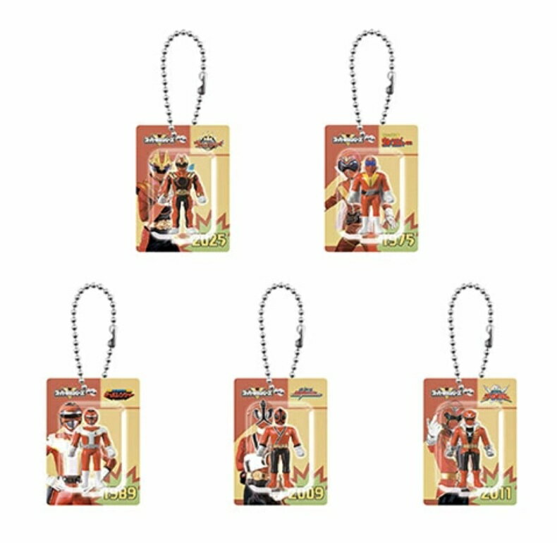 スーパー戦隊シリーズ レトロソフビ風ブリスターチャームコレクション 全5種セット BANDAI コンプリート【在庫品】のサムネイル
