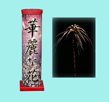 華麗な花　単発打上　夜花火