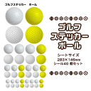 ゴルフ シール ステッカー 【□ ボール 】 ゴルフグッズ 卒業記念品 卒部記念品 卒団記念品 卒園記念品 部活 引退 1個から プレゼント オリジナル