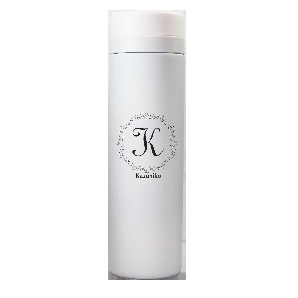 【推し活におすすめ！】イニシャルグッズ　水筒【□ 500ml 】【□ イニシャル 】(簡単オーダー) オリジナル 水筒　ボトル　名入れ オーダーメイド 母の日 プレゼント pstvのサムネイル