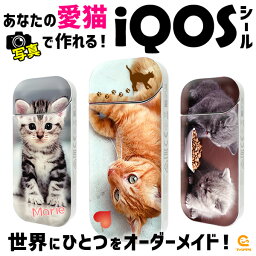 Web deco 【 アイコス スキンシール 】 猫 ねこ ネコ 犬 いぬ ペット ペットグッズ アイコスシール オーダーメイド iQOS 写真 かわいい 可愛い 人気 iQOS 2.4plus ウェブデコ ギフト プレゼント