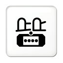 一文字漢字 缶バッジ スクエア型 【30】【皆】当店 オリジナル 小さめ おしゃれ かわいい 【ポジティブグッズ】PSTV
