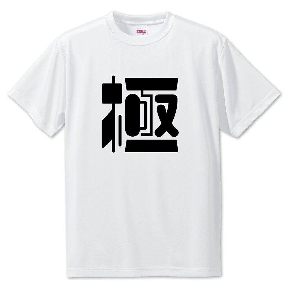 一文字漢字 Tシャツ 【63】【極】【S・M・L サイズ選べます】 オリジナル 【ポジティブグッズ】PSTV