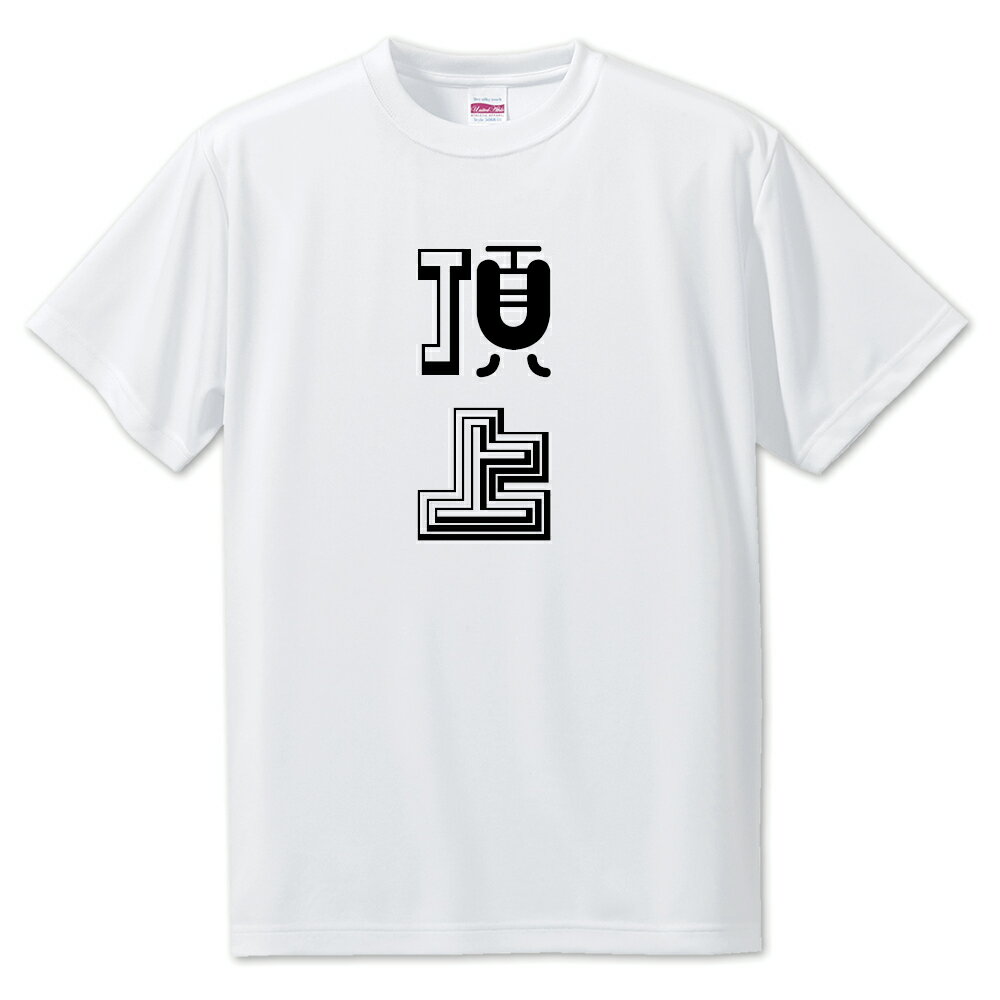 ニ文字漢字 Tシャツ 【11】【頂上】【S・M・L サイズ選べます】 オリジナル 【ポジティブグッズ】PSTV