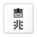 二文字漢字 缶バッジ スクエア型 【65】【吉兆】 当店 オリジナル 小さめ おしゃれ かわいい 【ポジティブグッズ】PSTV