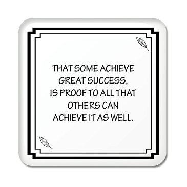 英語 名言 グッズ 缶バッジ スクエア THAT SOME ACHIEVE GREAT SUCCESS … 155【リーフブラック】 四角 缶バッチ 缶バッヂ ギフト 格言 おもしろ コレクション 雑貨 【ポジティブグッズ】 部活 引退 スポーツ