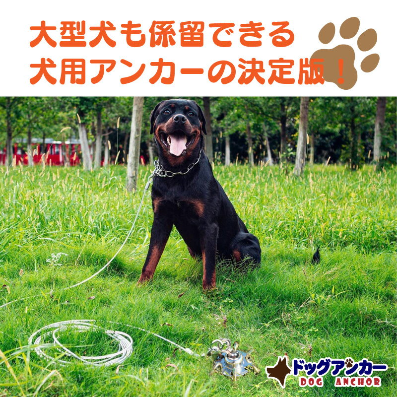 ドッグアンカー 犬用アンカー ドッグポール 大型犬 大型犬用 杭 係留 キャンプ アウトドア 犬 中型犬 小型犬 ペグ 回転 犬用 アンカー つなぐ リード 埋め込み 土 芝 コンクリート アスファルト ドッグ ポール ドライブ ペット用品 リードフック 係留ポール ペット 犬用品