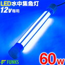 【一年保証】集魚灯 青 60w 7200ルーメン LED 集魚ライト 水中集魚灯 12v 青色 水中灯 シラスウナギ 60 ブルー ライト イカ釣り イカ ヤリイカ ナイトタイラバ 照明 夜灯 水中ライト 水中LEDライト led集魚灯 タチウオ アオリイカ 夜釣り 夜焚き 水中 釣り 船 ボート 堤防