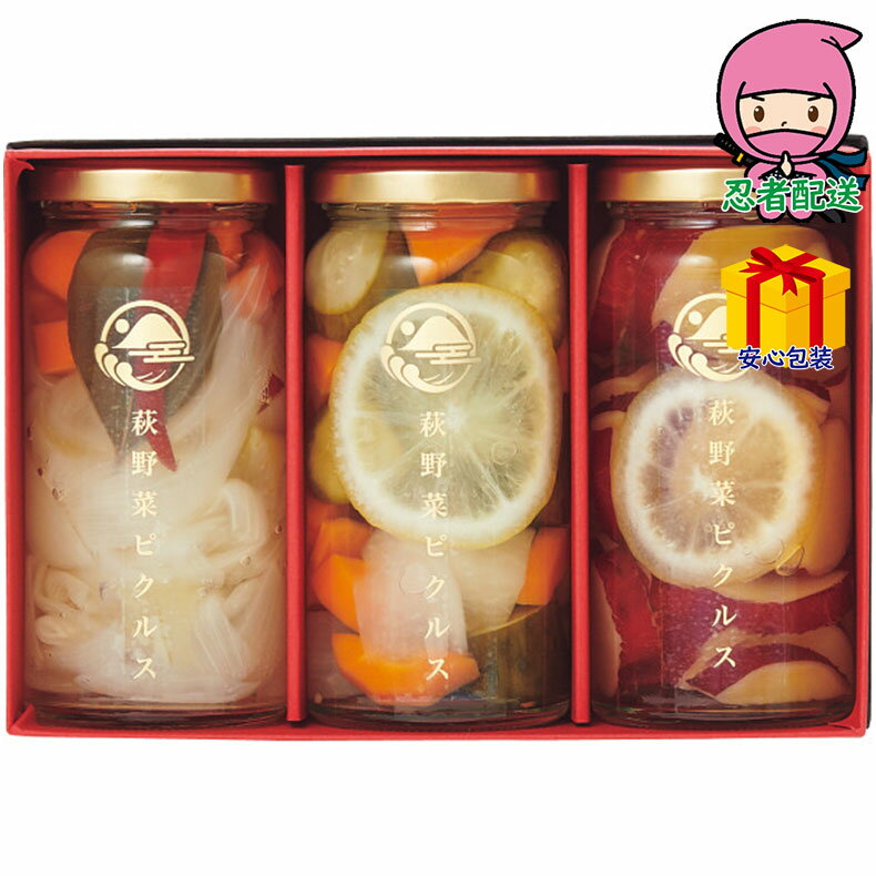 \感謝のポイントバック!!/お歳暮 御歳暮 お年賀 御年賀 挨拶 返礼 法事 四十九日 節句 お返し 内祝い ギフト 2025年 萩野菜ピクルス 3種ギフトセッ...