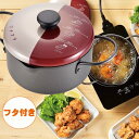 おすすめ コンパクト フタ付き揚げもの鍋16cm (プチフラ)PF-002 揚げ物 天ぷら おすすめ