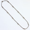 【ネックレス チェーン 金属アレルギー対応ステンレス】 4mm ラウンドベネチアンステーション【61cm~80cm】長さ選べる ロング ユニセックス レディース...