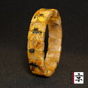 地球のエネルギーを感じる【太陽放射ルチルバングル】16mm 一点物 【GHB32・54g】 開運セット 最強金運 金針水晶のお守り効果 ご褒美 お揃い 贈答品 ...
