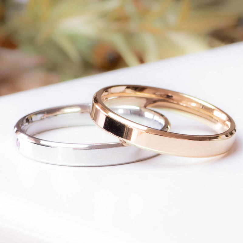【ペアリング ステンレス】【グレース「寛大さ、優しさ」】 セカンドマリッジリング 指輪 刻印無料 【楽ギフ_名入れ】 【セミオーダー】サージカルステンレス ユニセックス お揃い 重ねつけ アクセサリー 高品質 誕生日 クリスマスプレゼント / ジーラブ