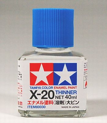 タミヤ エナメル塗料 X-20 溶剤大ビン（40ml） 溶剤