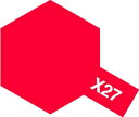 タミヤ エナメル塗料 X-27 クリヤーレッド 塗料