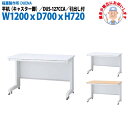 事務机 オフィスデスク 現地組立サービス付 平机 キャスター脚 引き出し付タイプ DUS-127CCA 幅1200xD700x高さ720mm ワーキングデスク スチールデスク 作業机 事務所 会社 工場 稲葉製作所