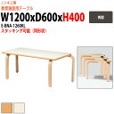 保育園テーブル 幼稚園 机 キッズテーブル 子供用テーブル E-BNA-1260KL 幅1200x奥行600x高さ400mm 角型 長机 長テーブル ローテーブル 学童保育 児童施設 託児所 塾 日本製