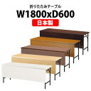 長机 折りたたみ 軽量 会議用テーブル 会議テーブルTW-1860PT 幅1800x奥行600x高さ700mm 共巻 棚付 パネル付 折り畳み 折畳 会社 店舗 会議室 公民館 集会所 自治会 町内会 学童 学校 神社 お寺 日本製
