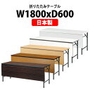 長机 折りたたみ 軽量 会議用テーブル 会議テーブルTWS-1860PTN 幅1800x奥行600x高さ700mm 棚なし パネル付 折り畳み 折畳 会社 店舗 会議室 公民館 集会所 自治会 町内会 学童 学校 神社 お寺 日本製