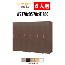 ロッカー 1段6人用 RGFJLS-6 幅2370×奥行570x高さ1860mm 送料無料(北海道・沖縄・離島を除く)更衣室 施設 オフィス 木製ロッカー 着替...