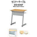 学習机 塾テーブル セミナーテーブル カバン掛用フック付 SKB-6040P W600xD400x高さ700mm 研修 講義 学校 会議用テーブル 会議室 学習デスク