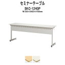 学習机 塾テーブル セミナーテーブル カバン掛用フック付 SKC-1240P 幅1200xD400x高さ700mm 研修 講義 学校 会議用テーブル 会議室 学習デスク