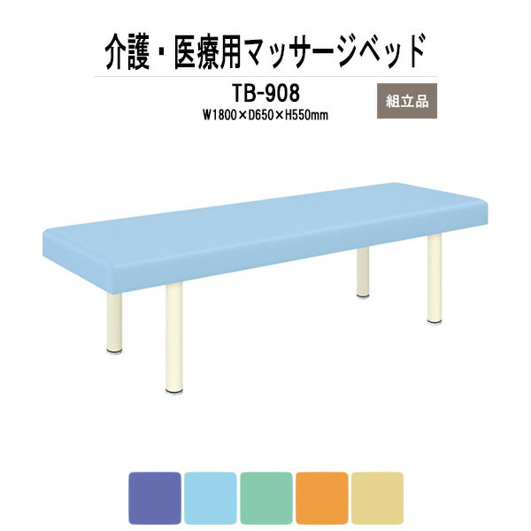 福祉 医療用 マッサージベッド TB-908 幅1800xD650xH550mm 【法人様配送料無料(北海道 沖縄 離島を除く)】 施術台 病院 施設 クリニック 診察室 TOKIO