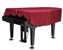 グランドピアノカバー GP-415E ニット系エンジ 160~170cm未満 アポロA-20 アトラスAG-3E ディアパソンD-164 ボストンGP-163(2)