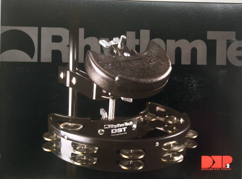 リズムテック DKP2 ドラムキットパック リズムテックDST タンバリン 横幅約24cm×縦約12cm（本体のみ）×高さ約5.6cm ムーンブロック 横幅最大約14.4cm 高さ約3.8cm マウントクランプ 3点セット　