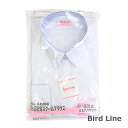 女子用スクールブラウス 長袖 BIRD LINEバードライン 形態安定/透け感防止/UVカット 140A～180A/150B～180B 青白 FLEX JAPAN