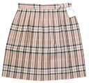 制服スカート【KR-374】丈48・W60~72(KURI-ORIクリオリ/上品ピンクチェック)