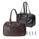 エルクラス(ELLE CLASSE) 合皮スクールバッグ ブラック/ブラウン 中学/高校 44×27×15