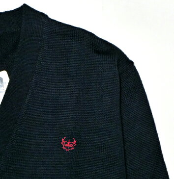 Olive des Olive スクール カーディガン 女子用 ウール混 8ゲージ Vネック 紺/グレー/ベージュ/黒 秋/冬 ウォッシャブル トンボ学生服